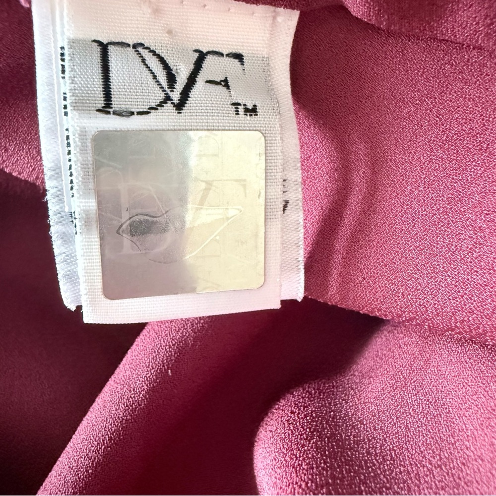 Diane Von Furstenberg Magenta Paisley Wrap Midi Dress - Picture 8 of 12